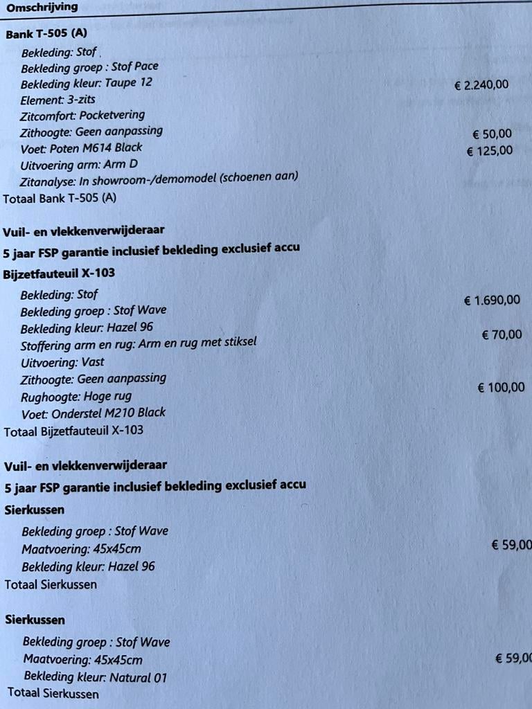 Prominent 3 zits stof pace kleur taupe 12, Huis en Inrichting, Banken | Bankstellen, Zo goed als nieuw, Rechte bank, Driepersoons