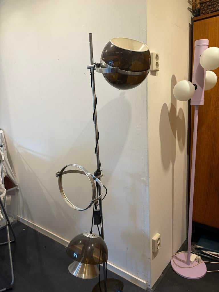 Vintage Dijkstra Vloerlamp - Jaren '70 Design, Ophalen, Gebruikt, Metaal, 150 tot 200 cm