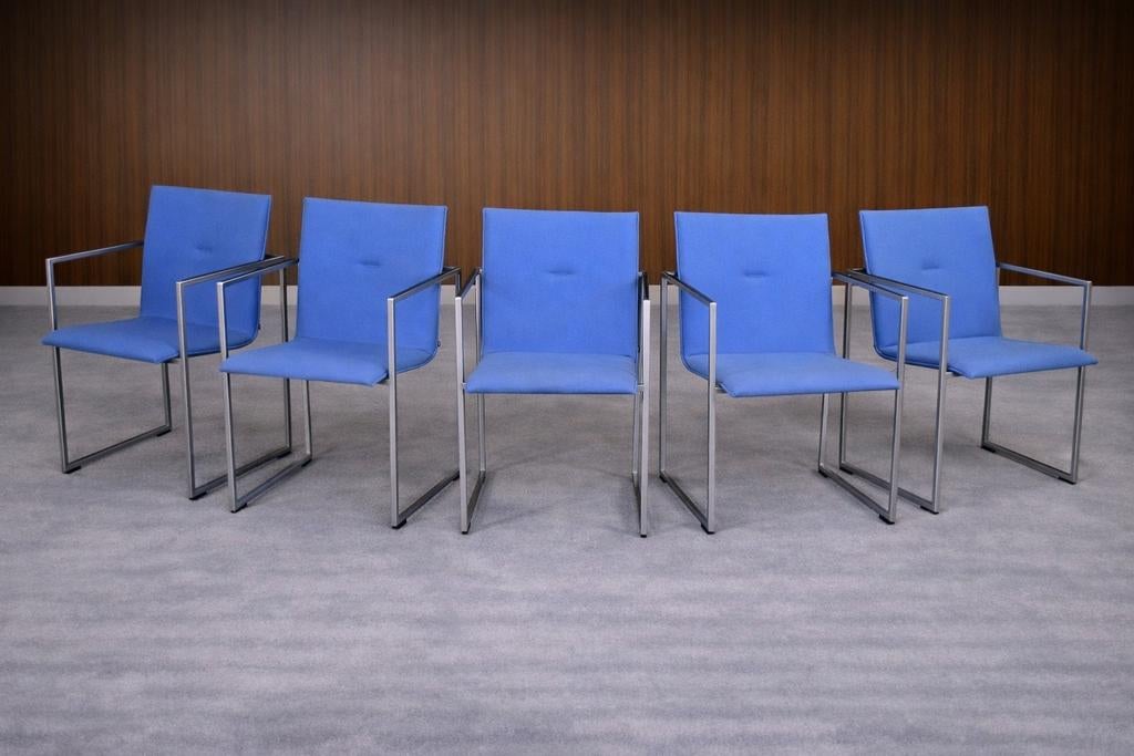 Arco Frame blauw 6x, Huis en Inrichting, Stoelen, Ophalen of Verzenden, Zo goed als nieuw, Blauw, Eén