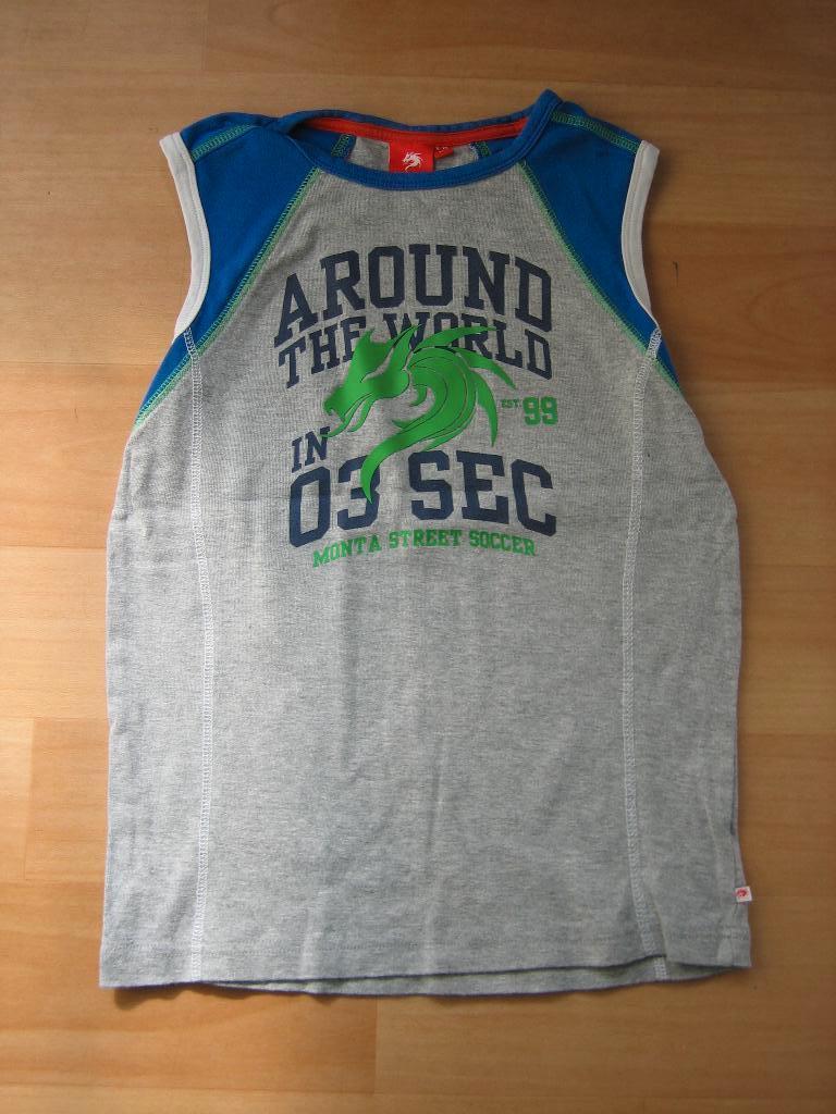 Monta mouwloos t-shirt met afbeelding maat134-140(9-10 jaar), Ophalen of Verzenden, Zo goed als nieuw, Jongen of Meisje, Overige typen