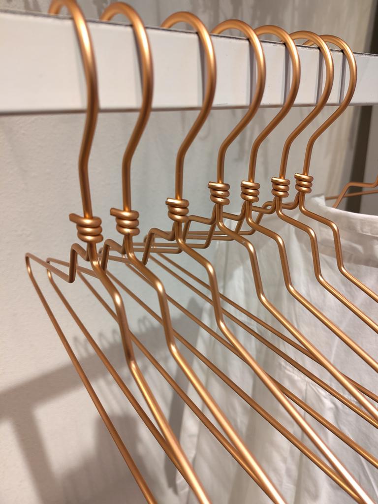 Kledinghangers rose goud, Ophalen, Zo goed als nieuw, Overige materialen, Kinderen en Volwassenen