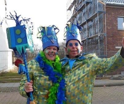 carnavalsjasje met foamhoed, Carnaval, Maat 42/44 (L), Ophalen of Verzenden, Kleding