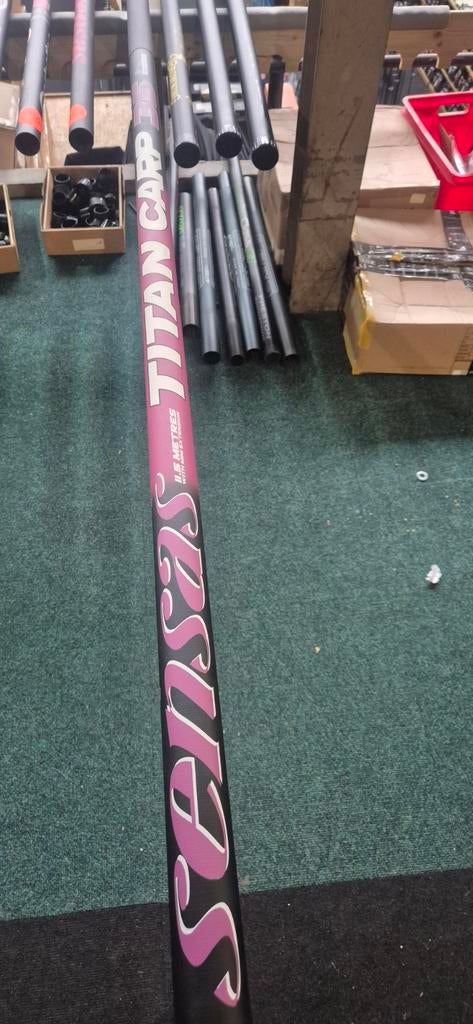 Sensas titan carp alleen hengel 11.50 mtr, Watersport en Boten, Ophalen of Verzenden, Vaste hengel