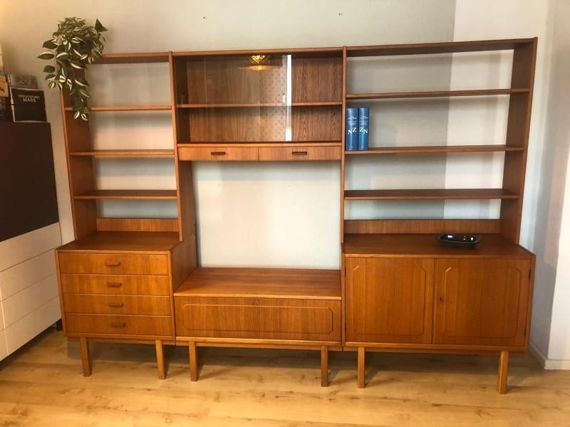 teak kast Scandinavisch design, Ophalen, Gebruikt, 5 laden of meer, Scandinavisch design retro