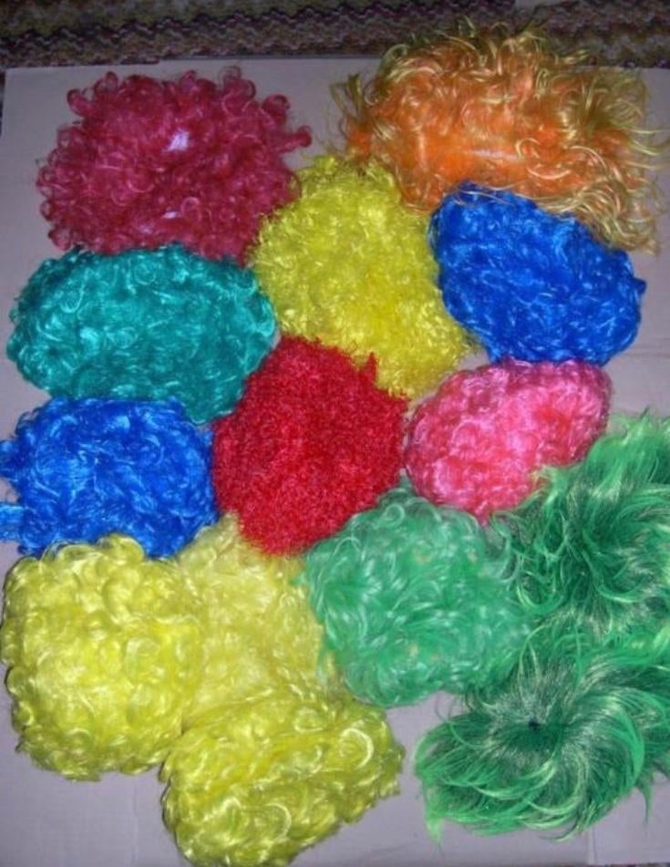 Verschillende pruiken, Ophalen of Verzenden, Zo goed als nieuw, Overige maten