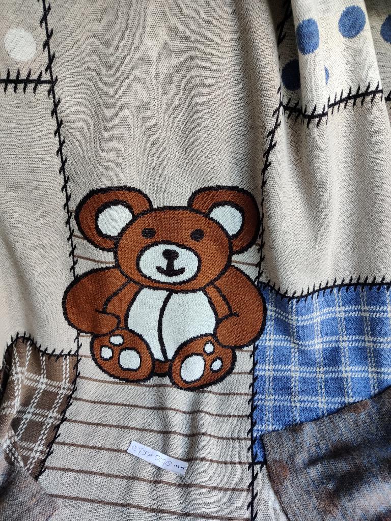 lap stof beertje, Hobby en Vrije tijd, Stoffen en Lappen, 120 cm of meer, Nieuw, Ophalen of Verzenden, Katoen