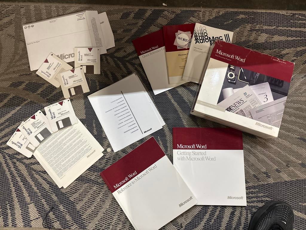 Microsoft Word voor Apple Macintosh - Compleet!, Computers en Software, Besturingssoftware, Ophalen of Verzenden, Gebruikt, MacOS