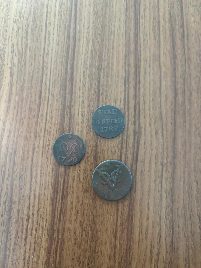 VOC Duiten Utrecht - 1787 & 1790, Postzegels en Munten, Munten | Nederland, Ophalen of Verzenden, Vóór koninkrijk, Overige waardes