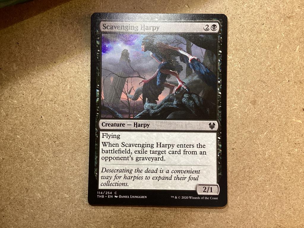 1x Scavenging Harpy [114/254] (Near Mint), Ophalen of Verzenden, Zo goed als nieuw, Losse kaart