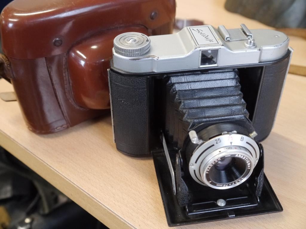 Franka Solida Jr. balg camera, Ophalen of Verzenden, Gebruikt, Compact, Overige Merken