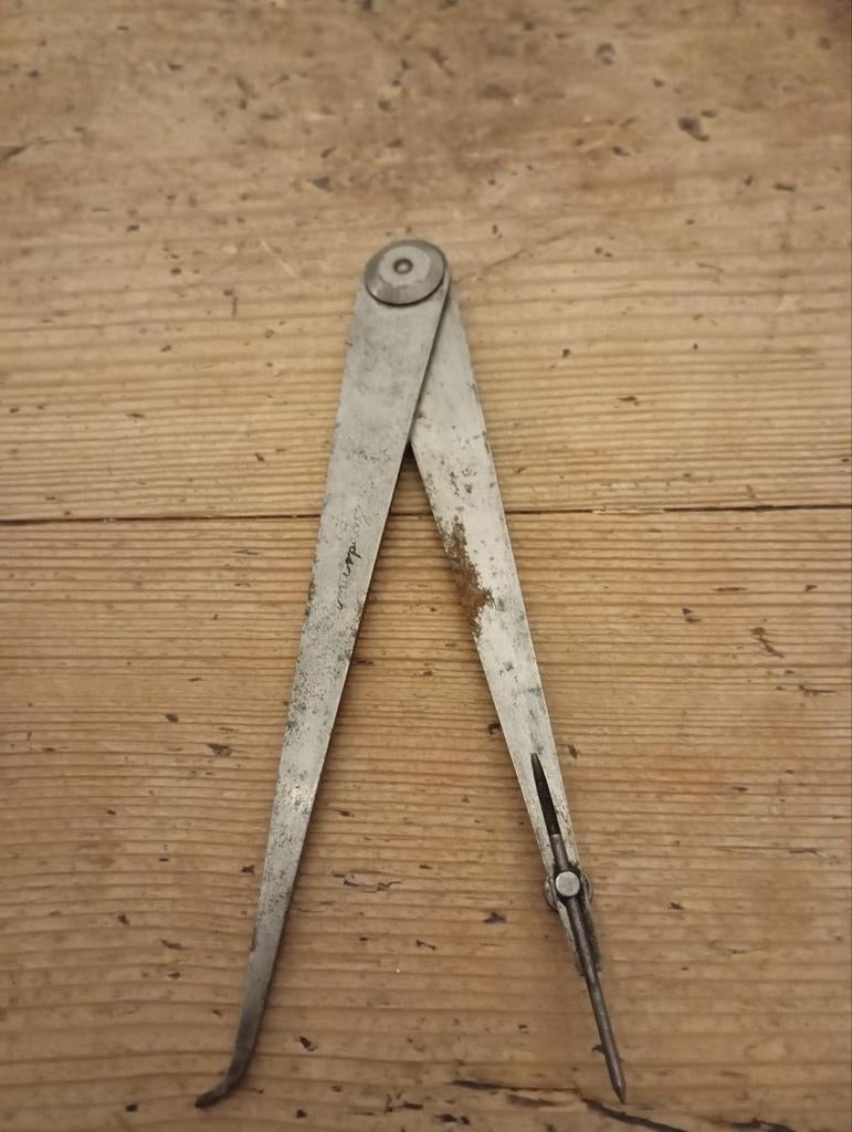 Vintage Gereedschap Passer England oud, Antiek en Kunst, Ophalen of Verzenden