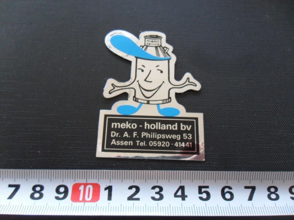 sticker folie MEKO holland bv assen melkbus *, Ophalen, Zo goed als nieuw