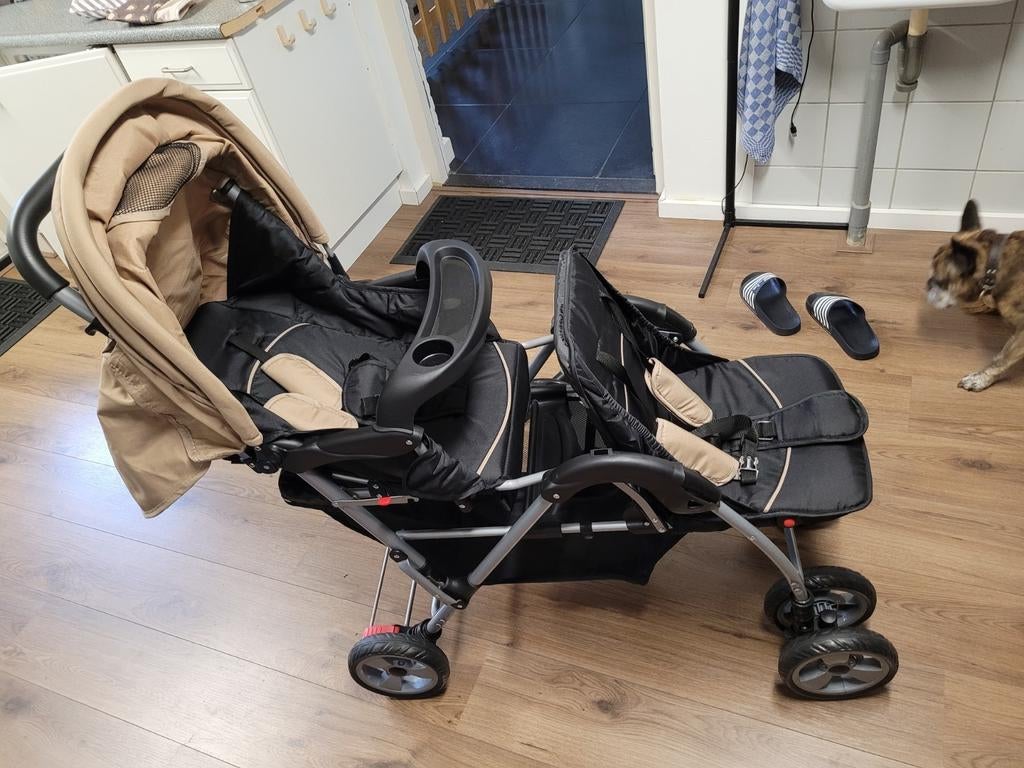 Duo buggy - Vrijwel nieuwstaat, Ophalen, Zo goed als nieuw, Verstelbare rugleuning