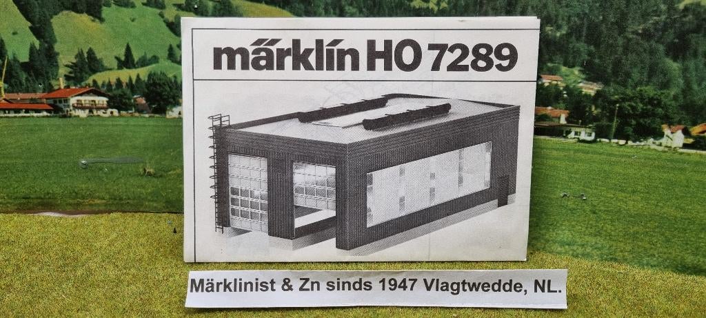 Marklin 7289 Bouwtekening, Wisselstroom, Analoog, Zo goed als nieuw, Märklin