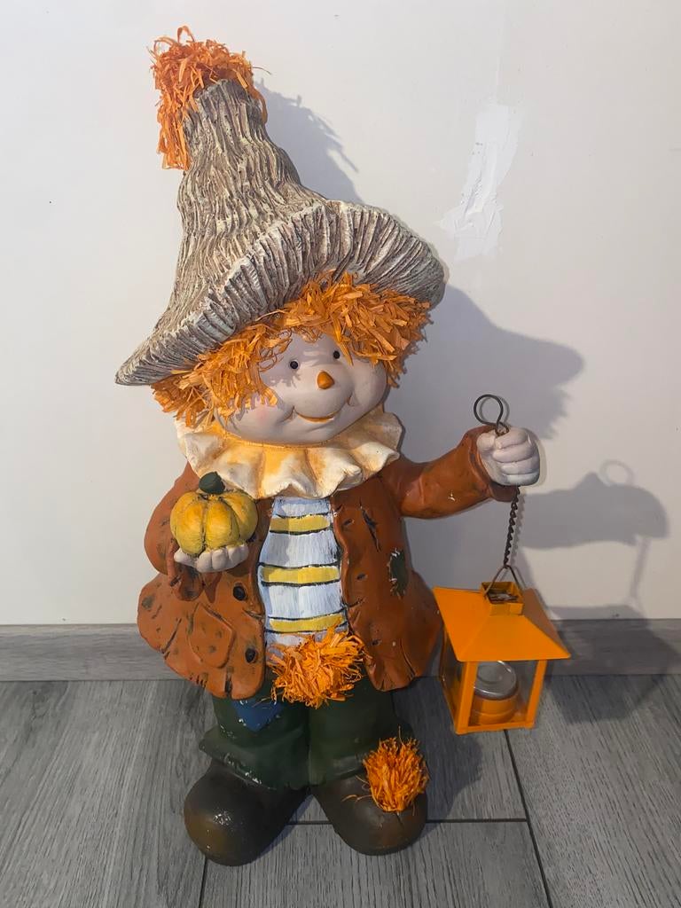 Mannetje met lantaarn, Verzamelen, Beelden en Beeldjes, Ophalen, Zo goed als nieuw, Mens