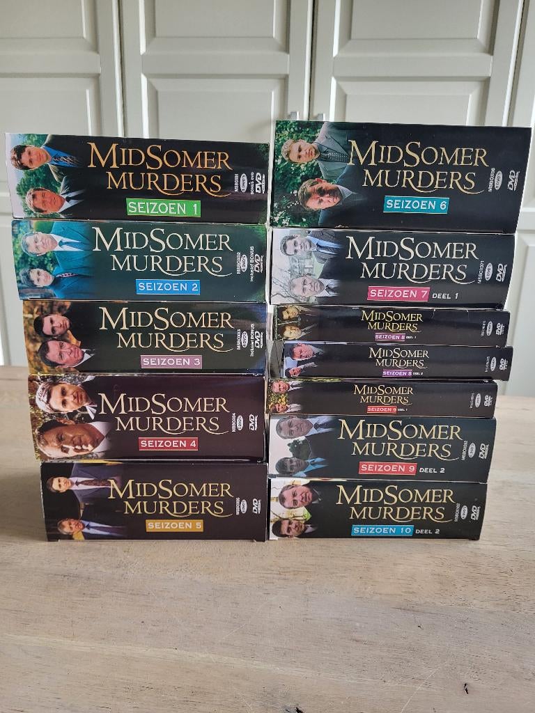 DVD Midsummer Murders seizoen 1,2,3,4,5,6,9 en 7(1), 8 (1), Vanaf 12 jaar, Ophalen of Verzenden, Zo goed als nieuw