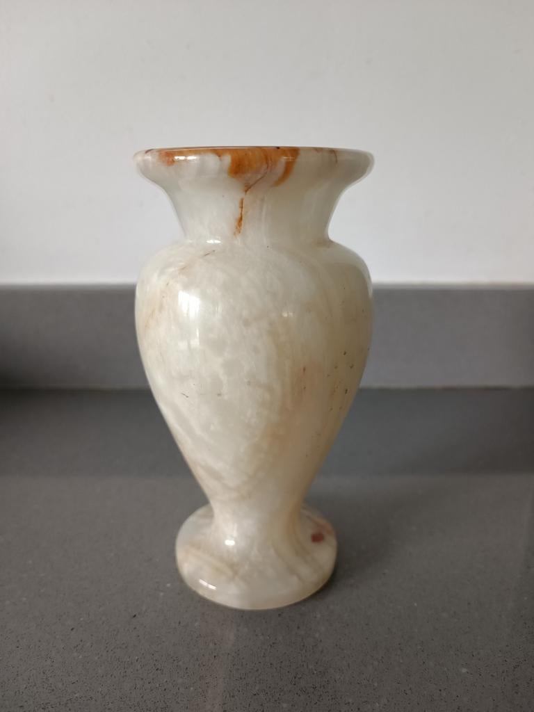 Onyx marmer vaas., Ophalen of Verzenden