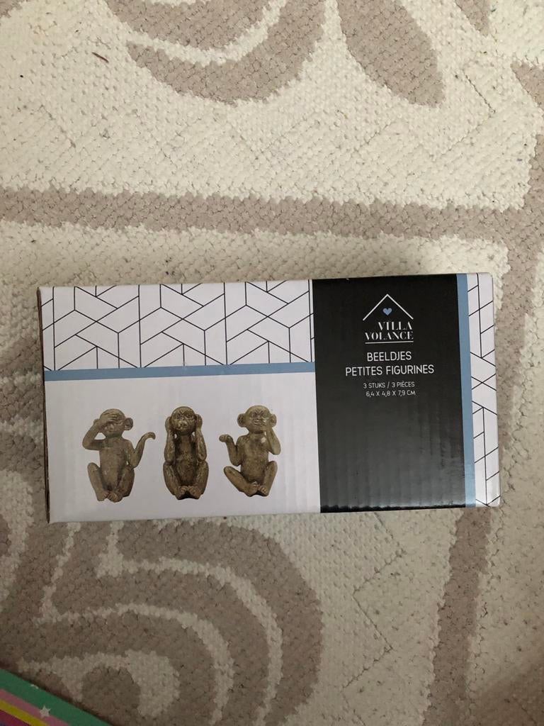 Nieuwe Aap Beeldjes - Villa Volance, Tuin en Terras, Ophalen of Verzenden, Nieuw, Kunststof, Dierenbeeld