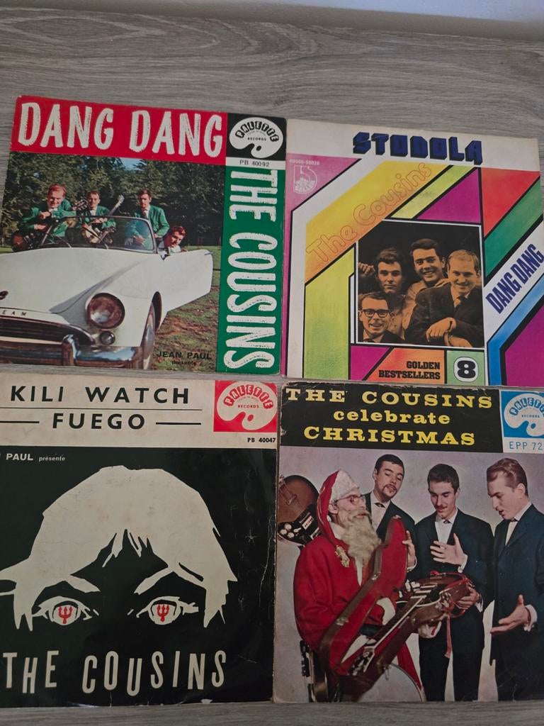 The Cousins 4x single, Ophalen of Verzenden, Gebruikt, Overige formaten, Overige genres