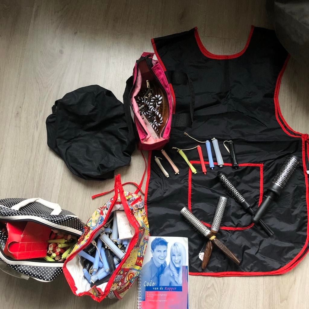 Kappersspullen - kappersopleiding, Ophalen of Verzenden, Gebruikt