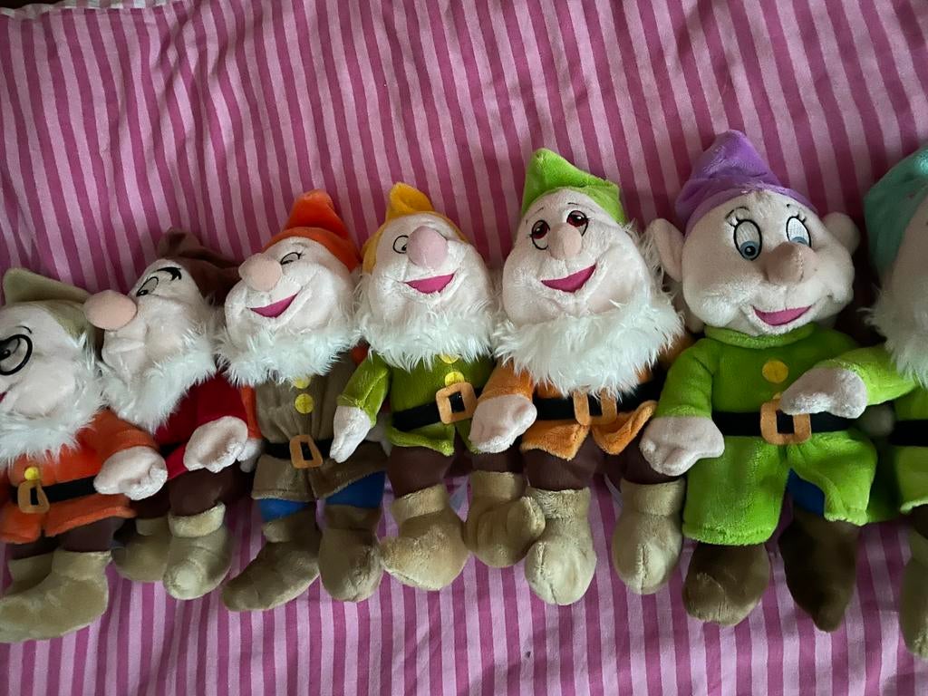Disney de 7 dwergen zachte knuffels, Albert Heijn, Ophalen of Verzenden