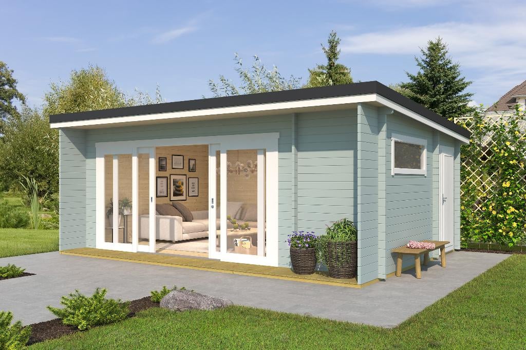 NIEUW Modern luxes blokhut 44mm-Java, Verzenden, Nieuw