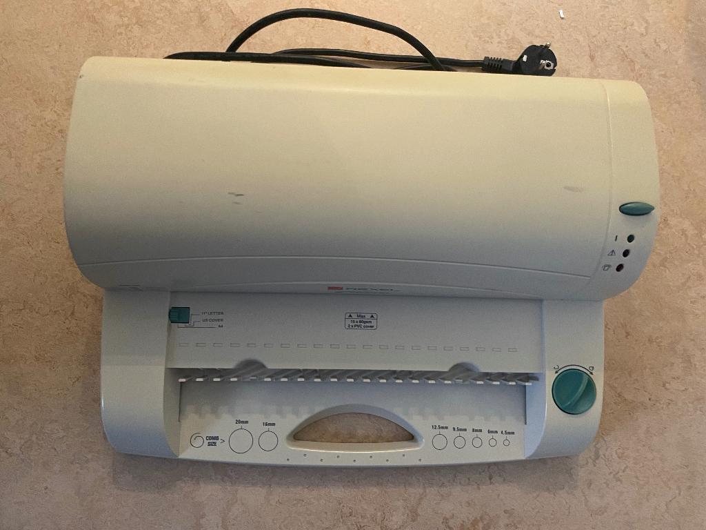 Inbindmachine, Ophalen, Zo goed als nieuw