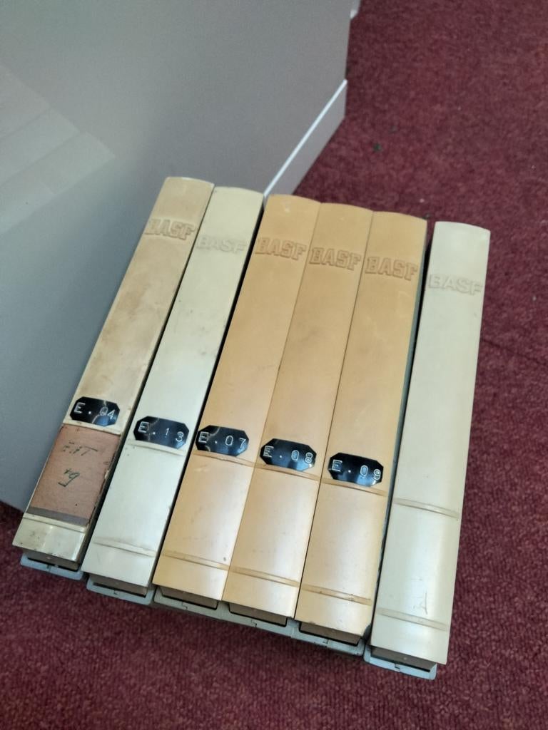 Bandrecorder banden 6x BASF cassettes met banden, Ophalen of Verzenden, Onderdeel, Met banden