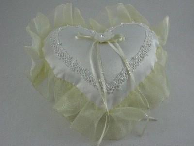 ringkussen groter model hart vorm kleur ivoor, Ophalen of Verzenden, Nieuw