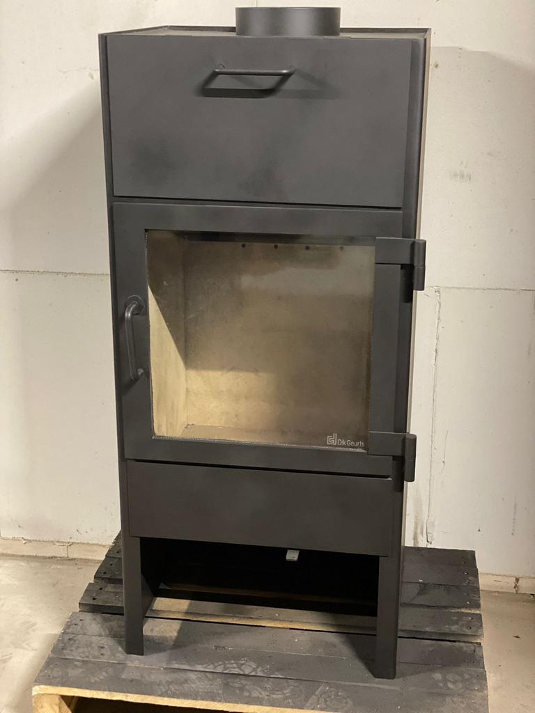 Dik Geurts 'Lars 1300' vrijstaande houtkachel 14.6kW, Ophalen, Gebruikt, Houtkachel, Vrijstaand