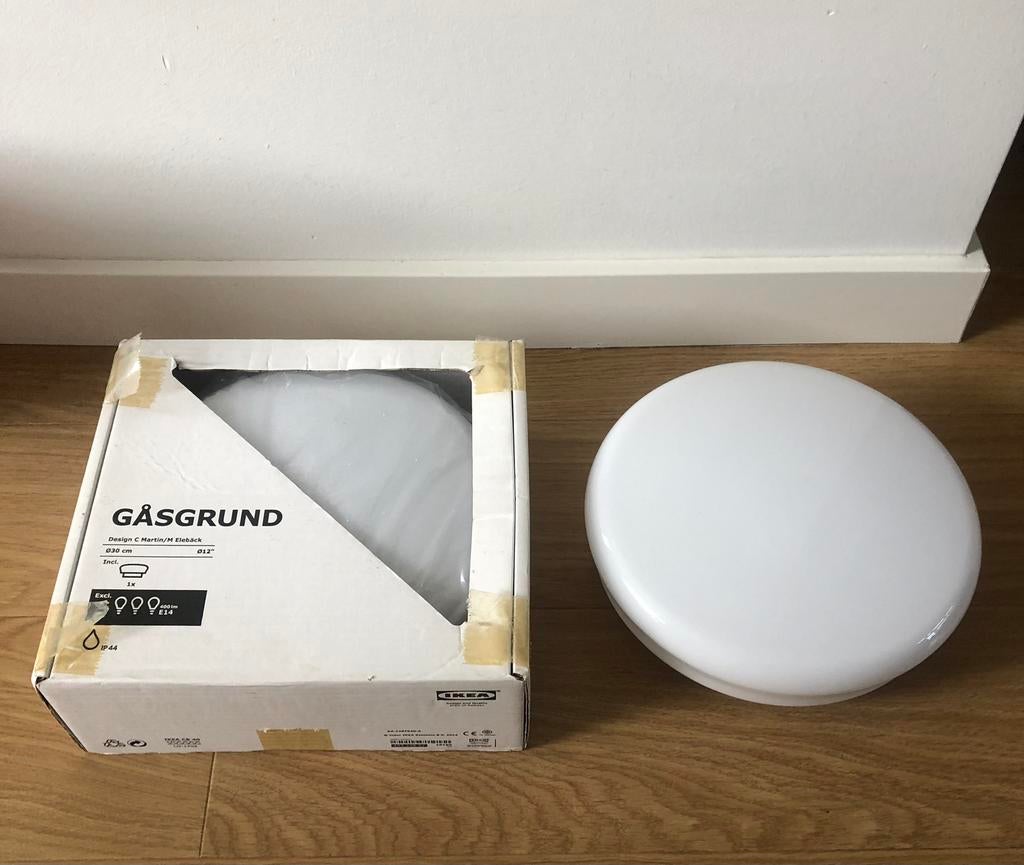 2 X Vintage Ikea gasgrund typ 1402 | Ø30 cm | jaren 90, Ophalen of Verzenden, Zo goed als nieuw