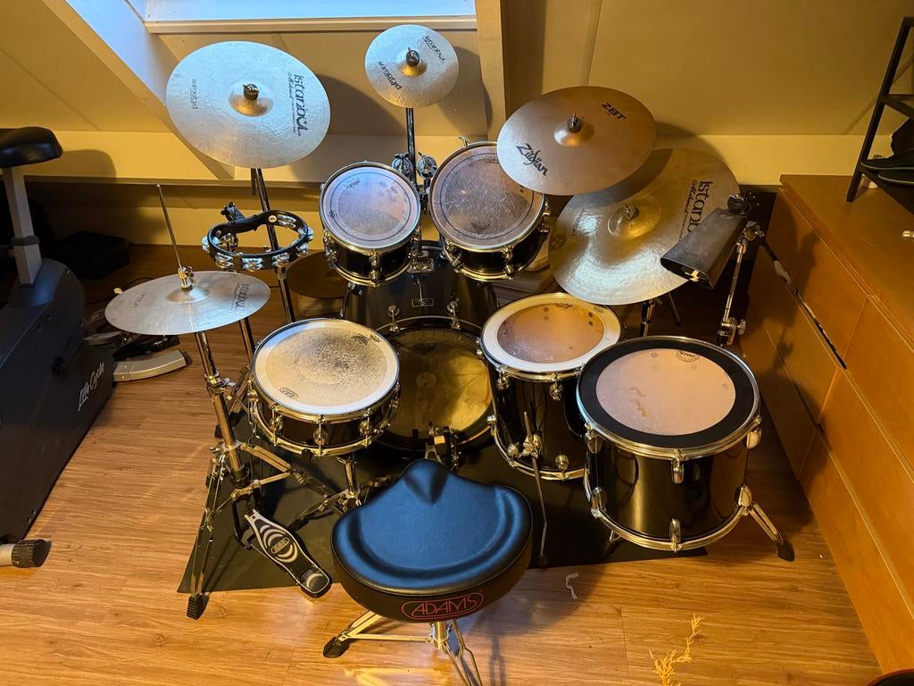 Adams 7000 drumstel met veel extra dingen, Muziek en Instrumenten, Drumstellen en Slagwerk, Zo goed als nieuw, Overige merken