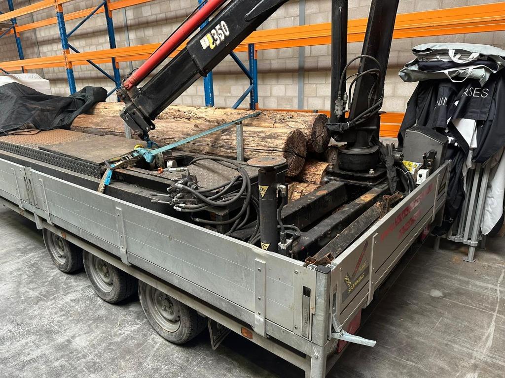 Aanhanger met Hydraulische kraan, Ophalen, Gebruikt