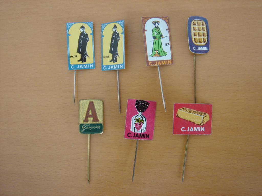 7 Spelden Jamin, Ophalen of Verzenden, Gebruikt, Merk, Speldje of Pin