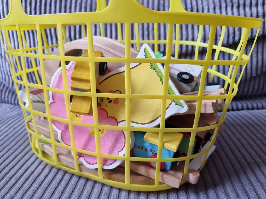 Woezel en Pip treinbaan, Ophalen, Gebruikt