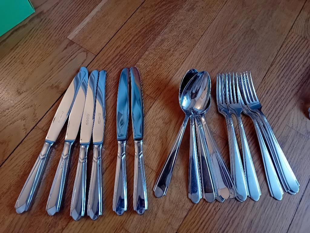 Gero Roestvrij, degelijk ouderwets bestek, jaren 50, Gebruikt, Ophalen of Verzenden, Rvs of Chroom, Vaatwasserbestendig