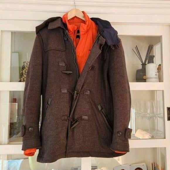 Mooie stoere bruine Mc Gregor houtje touwtje winterjas mt 50, McGregor, Bruin, Maat 46/48 (XL) of groter, Ophalen of Verzenden