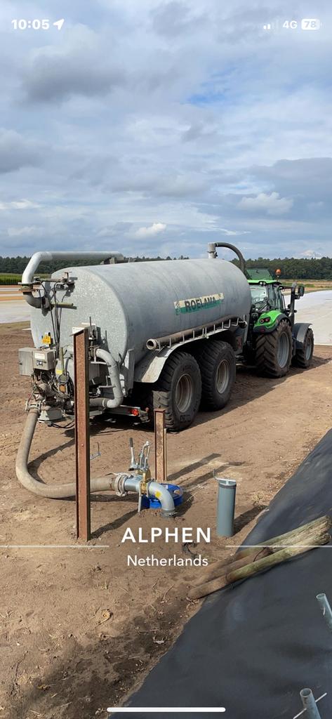 Roelama Transport tank, Ophalen, Gewasbescherming en Bemesting
