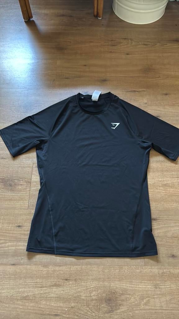 Gymshark sport t-shirt L/XL, Ophalen, Maat 52/54 (L), Zwart, Zo goed als nieuw