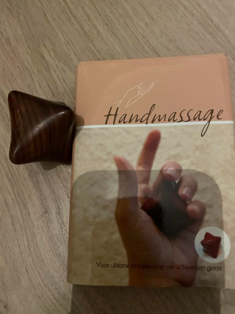 Handmassage boek met massage-apparaatje, Sport en Fitness, Massageproducten, Ophalen of Verzenden, Gebruikt, Apparaat