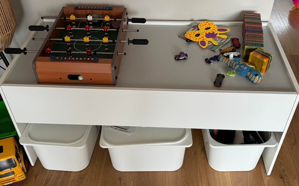 Ikea dundra legotafel excl speelgoed op de foto, Ophalen, Zo goed als nieuw