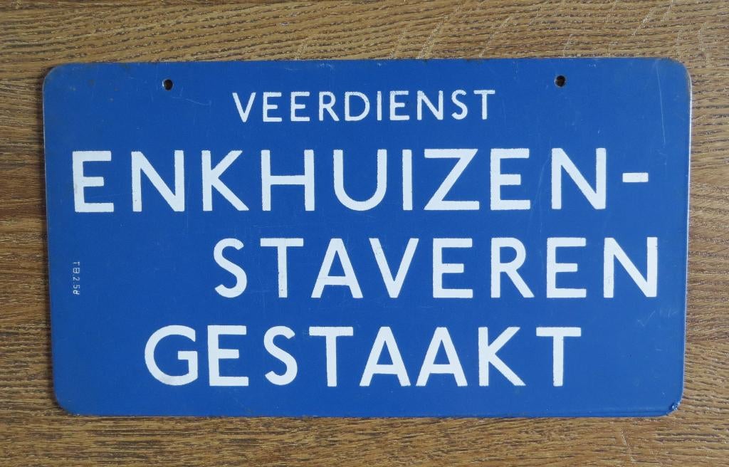 NS Veerdienst Enkhuizen - Staveren hervat/gestaakt '58, Ophalen of Verzenden, Gebruikt, Trein, Overige typen