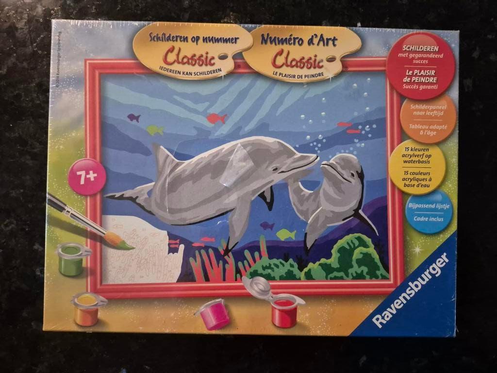 Schilderen op nummer dolfijnen Ravensburger, Ophalen of Verzenden, Nieuw, Schilderen op nummer