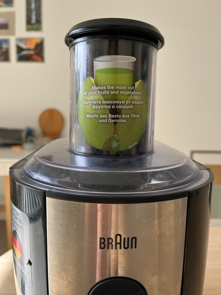 Braun Multiquick Juicer 4293 - Sapcentrifuge, Ophalen of Verzenden, Gebruikt, Elektrisch, Sapcentrifuge