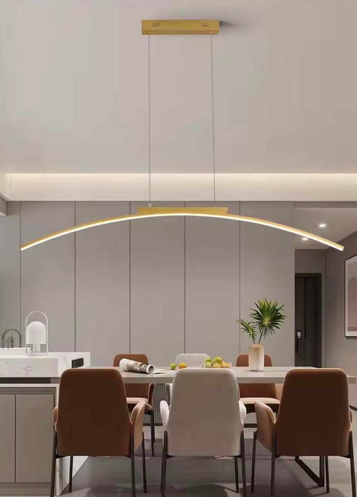 Moderne Gouden Hanglamp / LED Balklamp 100cm, Huis en Inrichting, Lampen | Hanglampen, Verzenden, Nieuw