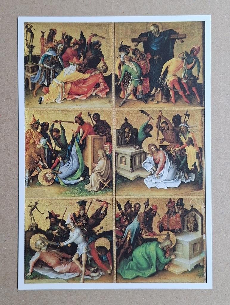 Stephan Lochner - Die Apostelmartyrien, rechtervleugel., Ophalen of Verzenden, 1980 tot heden, Ongelopen, Overige thema's