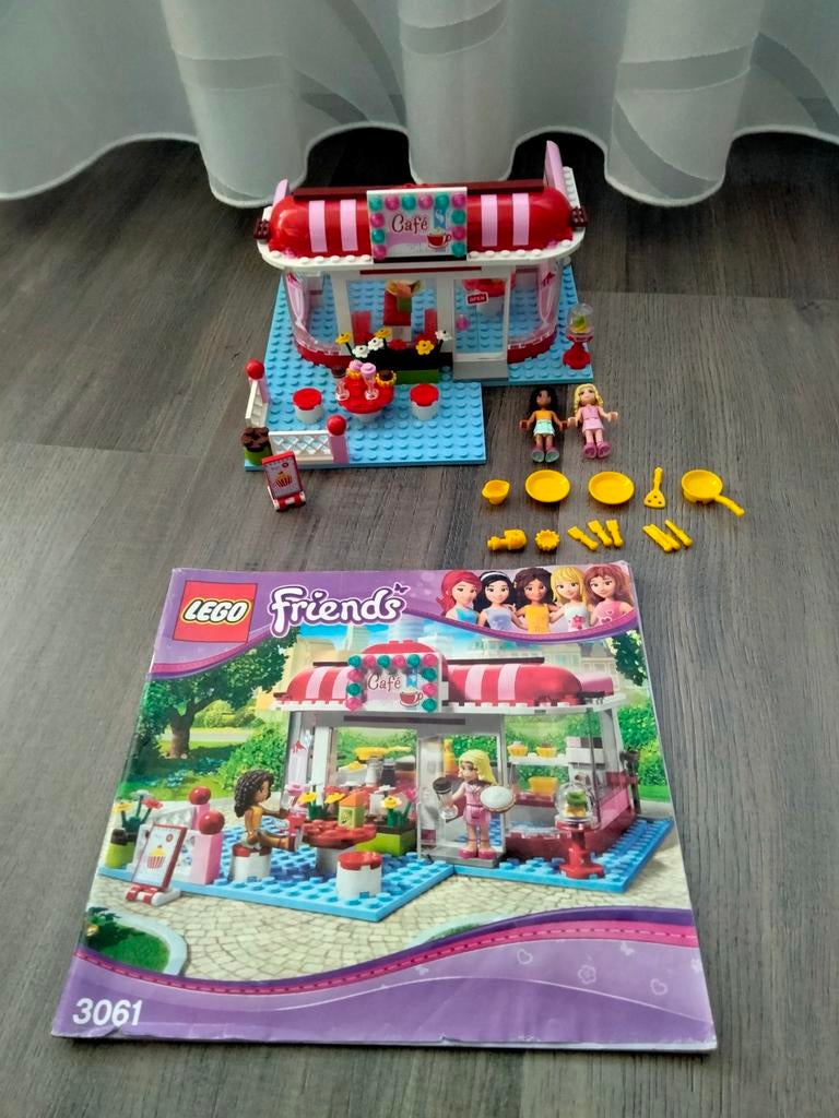 3061 Lego Friends City Park café, Ophalen of Verzenden, Zo goed als nieuw, Lego