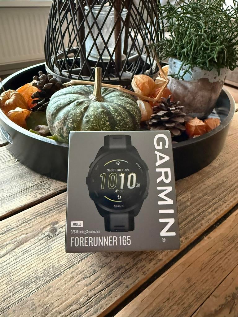 Garmin Forerunner 165 - nieuw, Sieraden, Tassen en Uiterlijk, Sporthorloges, Afstand, Zwart, Nieuw, Ophalen of Verzenden
