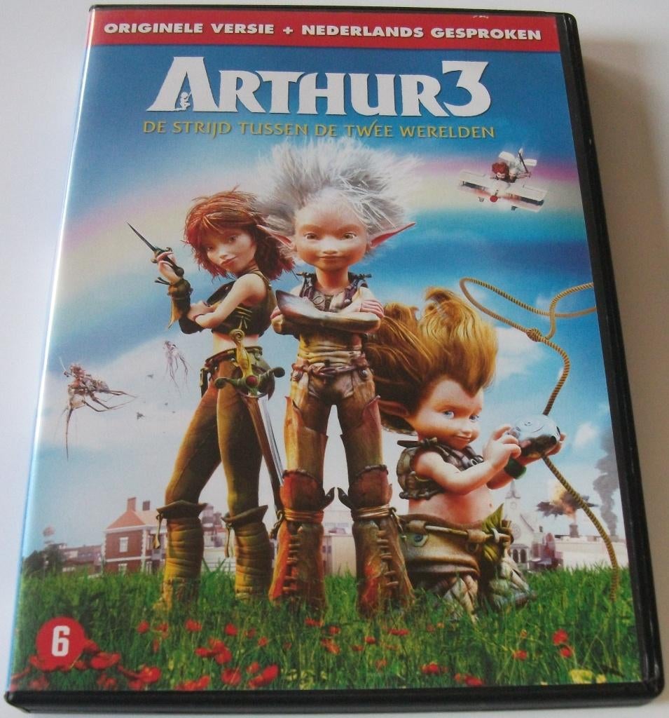 Dvd *** ARTHUR 3 *** De Strijd tussen De Twee Werelden, Tekenfilm, Amerikaans, Ophalen of Verzenden, Zo goed als nieuw