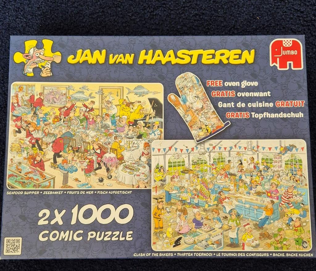 Jan van Haasteren 2x1000 Zeebanket en Taartentoernooi, Ophalen